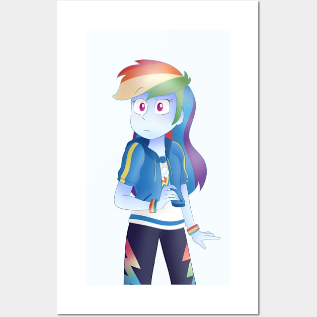 Rainbow Dash (EqG) Wall Art by melissaan618